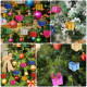 LAZYBEEE 70Pcs Mini Christmas Tree Decoration Ornaments Set | Beautiful Xmas Tree Hanging Baubles & Décor Items | Christmas Tree Decorations Accessories (Random Ornaments Sent | Tree Not Inculded)