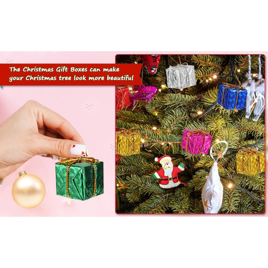 LAZYBEEE 70Pcs Mini Christmas Tree Decoration Ornaments Set | Beautiful Xmas Tree Hanging Baubles & Décor Items | Christmas Tree Decorations Accessories (Random Ornaments Sent | Tree Not Inculded)