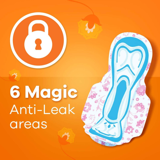 Whisper Choice Sanitary Pads with Wings for Women, XL, 40s Napkins