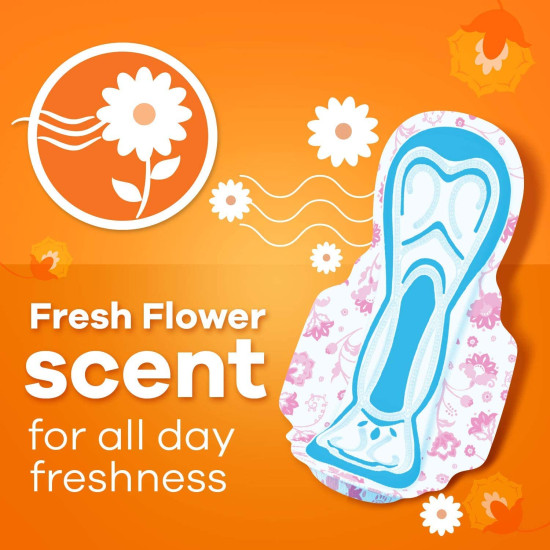 Whisper Choice Sanitary Pads with Wings for Women, XL, 40s Napkins