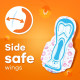 Whisper Choice Sanitary Pads with Wings for Women, XL, 40s Napkins