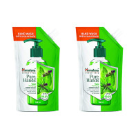 Himalaya Pure Hands Purifying Tulsi Hand Wash Refill 750 ml - Pack of 2, Green