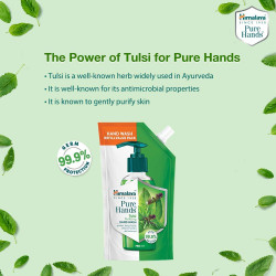 Himalaya Pure Hands Purifying Tulsi Hand Wash Refill 750 ml - Pack of 2, Green