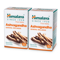 Himalaya Ashvagandha - General Wellness Tablets, 60 Tablets - Pack Of 2