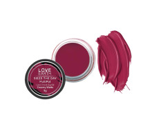 Love Earth Lip Tint & Cheek Tint Multipot-Seize The Day With Richness Of Essential Oils And Vitamin E For Lips, Eyelids & Cheeks, Matte Finish - Raspberry Pink
