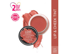 Love Earth Lip Tint & Cheek Tint Multipot-Got Your Back With Richness Of Essential Oils And Vitamin E For Lips, Eyelids & Cheeks, Matte Finish - Coral