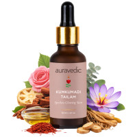 Auravedic Kumkumadi Tailam Face Oil 30 ml Kumkumadi oil for Face Serum for Glowing Skin Brightening Radiant Youthful Glow