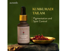 Auravedic Kumkumadi Tailam Face Oil 30 ml Kumkumadi oil for Face Serum for Glowing Skin Brightening Radiant Youthful Glow