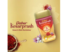 Dabur Kesarprash – 450g | Ayurvedic Immunity Booster for Adults & Elder | Builds Energy, Strength & Stamina | Strengthens Bones | Enriched Revitalizer | Enriched with Kesar & Moti | Scientifically Tested