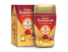 Dabur Kesarprash – 900g | Ayurvedic Immunity Booster for Adults & Elder | Builds Energy, Strength & Stamina | Strengthens Bones | Enriched Revitalizer | Enriched with Kesar & Moti | Scientifically Tested