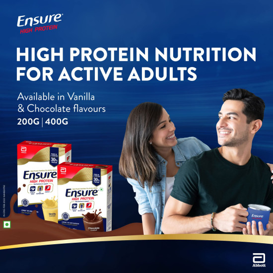 Ensure High Protein Drink for Physically Active Adults - Chocolate 400g (Pack of 1) Ensure High Protein Drink for Physically Active Adults - Chocolate 400g (Pack of 1)