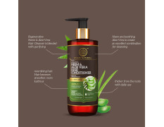 Khadi Natural Neem & Aloevera Hair Conditioner | Anti-Dandruff| Conditioner for Soft Hair | Paraben, Silicon & Sulphate Free| Powered Botanics| 310 ml