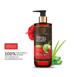KHADI NATURAL HIBISCUS & ALOEVERA SHAMPOO WITH REETHA & AMLA SULPHATE PARABEN FREE - POWERED BOTANICS