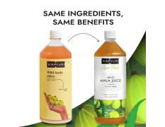 Kapiva Wild Amla Juice (3L) | Suitable for healthy Hair & Skin | Detox juice for weight loss | Natural Source of Vitamin C | Organic & Natural Juice Made With Cold Pressed Amla from Pratapgarh | No Added Sugar | Super Saver Pack of 3