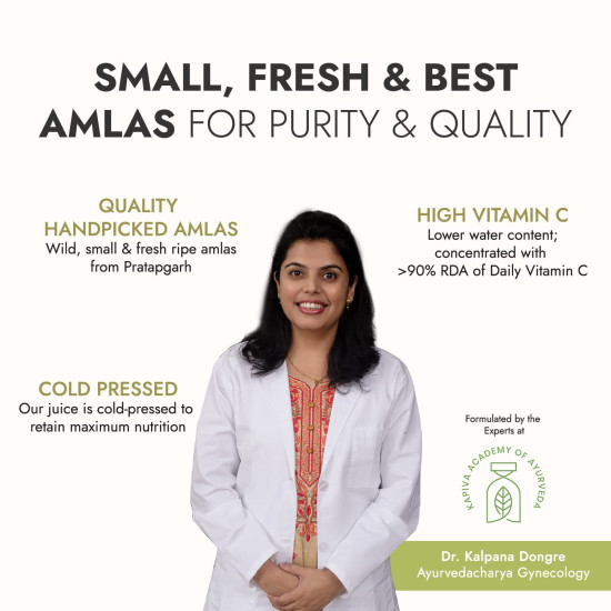 Kapiva Wild Amla Juice (3L) | Suitable for healthy Hair & Skin | Detox juice for weight loss | Natural Source of Vitamin C | Organic & Natural Juice Made With Cold Pressed Amla from Pratapgarh | No Added Sugar | Super Saver Pack of 3