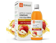 KRISHNA'S HERBAL & AYURVEDA Apple Cider Vinegar 1000 Ml|Raw,Unfiltered,Unpasteurized|With The Mother