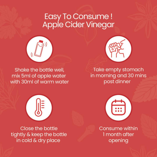 KRISHNA'S HERBAL & AYURVEDA Apple Cider Vinegar 1000 Ml|Raw,Unfiltered,Unpasteurized|With The Mother KRISHNA'S HERBAL & AYURVEDA Apple Cider Vinegar 1000 Ml|Raw,Unfiltered,Unpasteurized|With The Mother