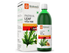 KRISHNA'S HERBAL & AYURVEDA Papaya Leaf Juice-1000 Ml Fresh Papaya Leaves Helps To Boost Platelets Count