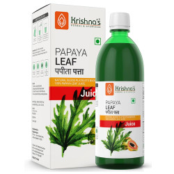 KRISHNA'S HERBAL & AYURVEDA Papaya Leaf Juice-1000 Ml Fresh Papaya Leaves Helps To Boost Platelets Count