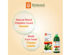 KRISHNA'S HERBAL & AYURVEDA Papaya Leaf Juice-1000 Ml Fresh Papaya Leaves Helps To Boost Platelets Count