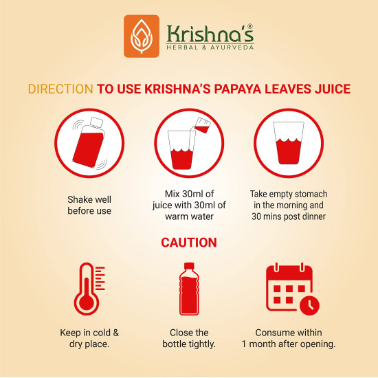 KRISHNA'S HERBAL & AYURVEDA Papaya Leaf Juice-1000 Ml Fresh Papaya Leaves Helps To Boost Platelets Count KRISHNA'S HERBAL & AYURVEDA Papaya Leaf Juice-1000 Ml Fresh Papaya Leaves Helps To Boost Platelets Count