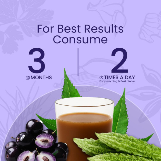 KRISHNA'S HERBAL & AYURVEDA Krishna'S Karela Jamun Neem Juice-1000 Ml Blend Of Fresh Karela, Neem Juice & Jamun Seeds Ayurvedic Solution For Balancing Sugar Levels, Pack Of 1