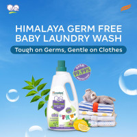 Himalaya Germ Free Baby Laundry Wash 1 L Pouch Liquid, White, (7004801)