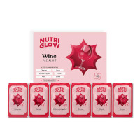 NutriGlow NATURAL'S Advanced Pro Formula Wine Facial Kit For Glowing Skin With Goodness Of Red Grape Extracts, Blemish Free, All Type of Skin Solution for men & women, 60 GM