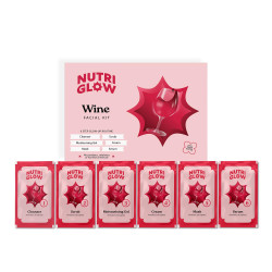 NutriGlow NATURAL'S Advanced Pro Formula Wine Facial Kit For Glowing Skin With Goodness Of Red Grape Extracts, Blemish Free, All Type of Skin Solution for men & women, 60 GM