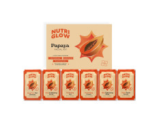 NutriGlow NATURAL'S Advanced Pro Formula Papaya Facial Kit for Glowing Skin Cleanup Kit for Even Skin Tone, 60gm