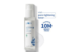 Plum 3% Niacinamide & Rice Water Face Toner | Alcohol-Free Toner for Oily Acne Prone Dry Combination Skin | Pore Tightening & Glowing Skin |Fades Blemishes, Brightens & Smoothens | Women & Men | 150ml