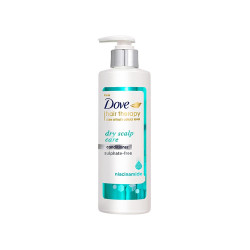 Dove Hair Therapy Dry Scalp Care Moisturizing Conditioner, Sulphate Free, No Parabens & Dyes, With Niacinamide to relieve scalp dryness for smooth hair, 380 ml