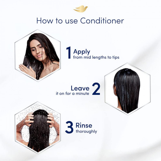 Dove Hair Therapy Dry Scalp Care Moisturizing Conditioner, Sulphate Free, No Parabens & Dyes, With Niacinamide to relieve scalp dryness for smooth hair, 380 ml