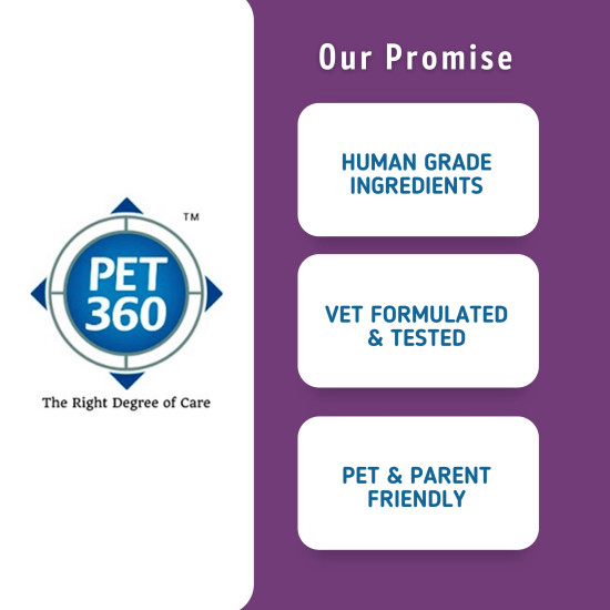 PET360 Vital+ Advanced Wellness Formula | Daily Multivitamin Syrup | Healthy Skin, Joints, Immunity & Growth | Nutritional Supplement for Dogs & Cats- 500 ml