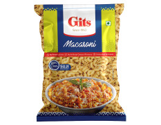 Gits Macaroni Pasta Pure Veg, 1600gm (Pack of 4 X 400g Each) - 100% Semolina, Rich in Protein & Fibre