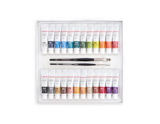 Artist Acrylic Colours 24 Shade X 9ml + 1 Titanium White X 20ml
