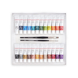 Artist Acrylic Colours 24 Shade X 9ml + 1 Titanium White X 20ml