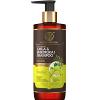 Khadi Natural Amla & Bhringraj Shampoo | Hair Cleanser for Nourishing Hair | Shampoo for Smooth & Soft Hair | SLS & Paraben Free | Suitable for All Hair Types | Powered Botanics | 310ml