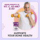 HealthyHey Nutrition Jointrelief Collagen Peptide Powder Type 1,2 & 3 (Hydrolysed) With Glucosamine,Chondroitin,Msm- Support Joint And Cartilage Health - 200 G (Orange),1 Count,22 Servings