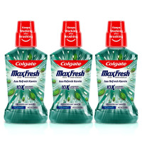 Colgate Maxfresh Plax Antibacterial Mouthwash - 24/7 Fresh Breath, Freshmint, 750ml (Pack of 3)