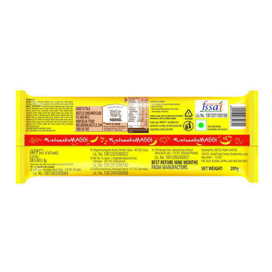 MAGGI 2-minute Instant Noodles, Masala  280g Pouch