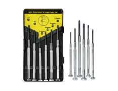 Spartan 6 in 1 Precision Screwdriver Set Multi Repair Screwdriver Tool Kit for Mobiles, Laptops, Electronics (6 Pieces), Black, (Spa-Z0307)