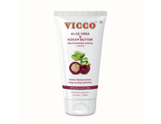 Vicco Aloe Vera and Kokam Butter Multipurpose Lotion in Oil Base, For Dry Skin, Intense Moisturization, For Face and Body, Natural, Vegan and Cruelty Free, 200 ml