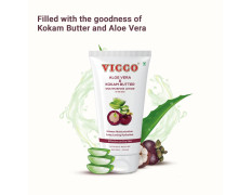Vicco Aloe Vera and Kokam Butter Multipurpose Lotion in Oil Base, For Dry Skin, Intense Moisturization, For Face and Body, Natural, Vegan and Cruelty Free, 200 ml