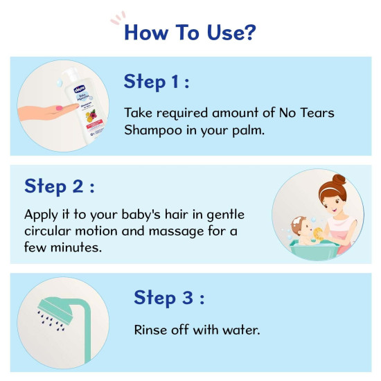 Chicco Baby Moments Shampoo for Tear-Free Bath times, Natural Ingredients, Suitable for baby’s tangle Free, smooth hair, No Phenoxyethanol and Parabens (500ml)
