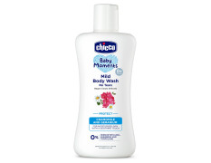 Chicco Baby Moments Mild Body Wash Protect, New Advanced formula with Natural Ingredients, No tears, Suitable for Baby’s Body Wash, No Phenoxyethanol and Parabens (200ml)