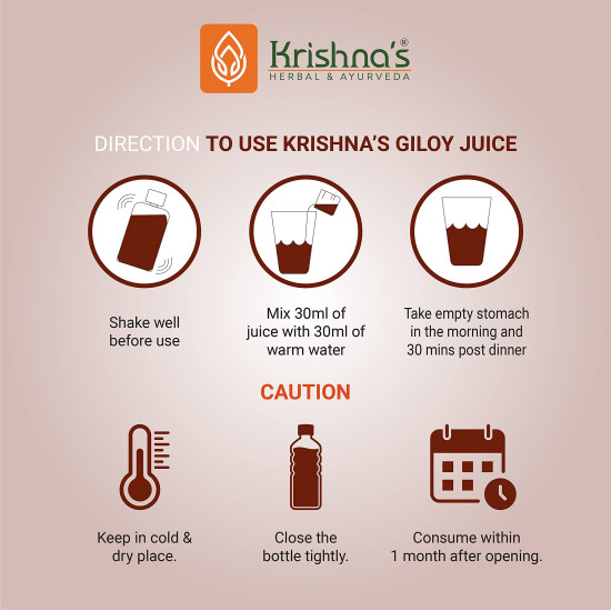 KRISHNA'S HERBAL & AYURVEDA Giloy Juice Immunity Booster - 1000 Ml | Pack Of 1 | Immune Support | Respiratory Health & Gut Health KRISHNA'S HERBAL & AYURVEDA Giloy Juice Immunity Booster - 1000 Ml | Pack Of 1 | Immune Support | Respiratory Health & Gut Health
