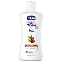 Chicco Baby Moments Body Lotion for Babies, 200ml | Almond Milk & Murumuru Butter | Quick Absorb Formula with Natural Ingredients for Ultra Soft Skin | Dermatologically Tested | Parabens & Phenoxyethanol Free