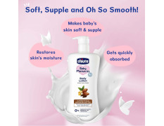Chicco Baby Moments Body Lotion for Babies, 200ml | Almond Milk & Murumuru Butter | Quick Absorb Formula with Natural Ingredients for Ultra Soft Skin | Dermatologically Tested | Parabens & Phenoxyethanol Free