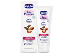 Chicco Baby Moments Rich Cream for Newborn Babies with Shea & Jojoba Butter, 100g| Rich Moisturization and Dryness Prevention |Dermatologically Tested |Phenoxyethanol, Parabens & Lauryl sulphates free